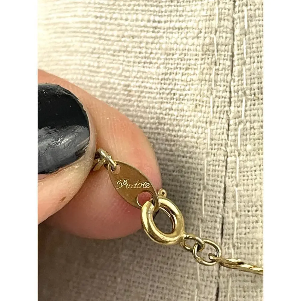 VTG Gold Tone Chain Necklace 19